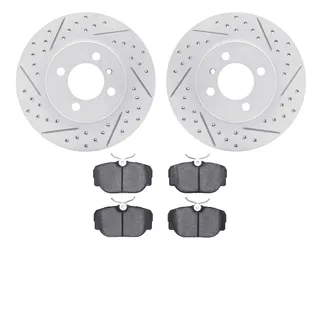 R1 Concepts WBSN1-31002 Brake Rotors - Carbon Coated - D/S W/ Perf Sport Pads